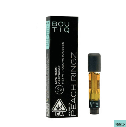 Boutiq Carts Peach Ringz – Live Resin Cartridge 1-Gram (hybrid)